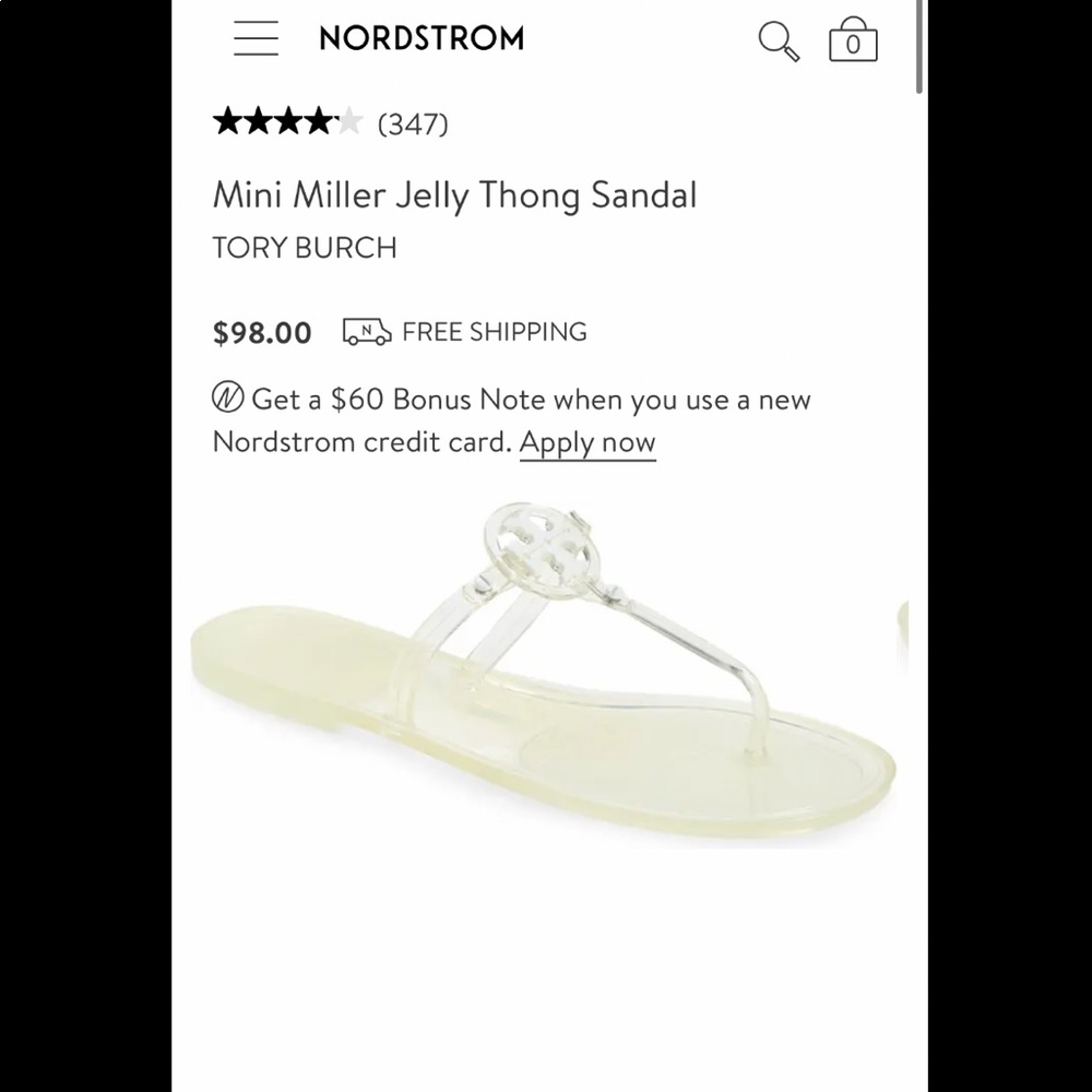 Tory Burch jelly sandals size 9